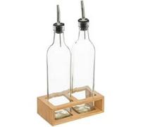5five Bouteilles huile et vinaigre Bambou en verre 0,48 L