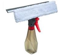 5five Spray lave-vitres 3en1 Mop 27 cm – Pulvérisateur + 2 têtes Gris