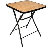 Five Simply Smart - Table pliante renforcée en bois et métal FOLDA - Beige et noir - Folda Beige G