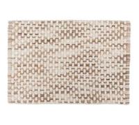 Tapis de Bain Tressé en Coton "Dégradé" 50x75cm Taupe