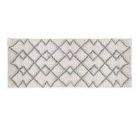 - Tapis Ethnique pour salle de bain - 50 x 120 cm - Gris