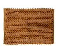 Tapis Salle de Bain "Tissé Épais" 50x75cm Marron Tabac