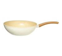 5five - wok harmony d28cm en aluminium forgé beige
