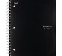 Five Star Cahier à spirale, 3 sujets, papier ligné universitaire, 150 feuilles, 28 x 21,6 cm, couleur sélectionnée pour vous (06210)