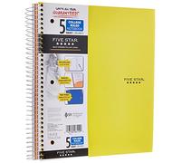 Five Star Cahier à spirales 5 sujets Papier ligné 200 feuilles 27,9 x 21,6 cm Vert/violet/bleu 2 Pack Tendance.
