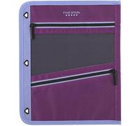 Five Star Trousse à crayons, trousse à stylos, organisateur de rangement pour fournitures scolaires, écouteurs, chargeurs, câbles, maquillage, fermeture éclair plate, compatible avec classeur à 3