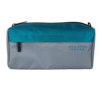 Five Star Trousse avec 9 Compartiments, Fermeture éclair, Organiseur de Fournitures de Bureau, écouteurs, chargeurs, câbles, Maquillage, Gris/Vert bleuté (505600D)