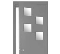 5Five Miroirs adhésifs carrés – Lot de 4 – 20 x 20 cm
