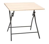 Table pliante design "rando" 80x80cm naturel