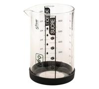 Five Gloves Verre doseur gradué Simply Smart Silitop 0,6 L Transparent et Noir G