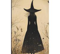 Five Year Witch Planner, 2023-2027: Two Pages Per Month, with Holidays, Goals, Passwords, Contact Numbers, Tarot Pulls, Spell Paper, Spooky Illustrations