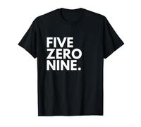 Five Zero Nine Code régional 509 Spokane, Washington T-Shirt