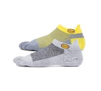 FiveFingers Athletic NoShowChaussettes de sport, de gymnastique, techniques, avec doigts, course, randonnée, yoga, entraînement, grimperjaune, gris dans Coolmax, nylon, lycrataille M, Jaune et