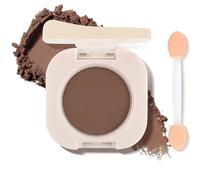 FIVEFULU Palette de fards à paupières mats individuels avec pinceau Brun Foncé Poudre d'ombre à paupières fine et soyeuse hautement pigmentée avec formule légère et ultra fine