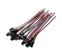 fivekim 10 Paires 3 Broches JST SM Mâle Femelle Fiche Connecteur Câble pour WS2812B WS2812 WS2811 LED Bande Lampe