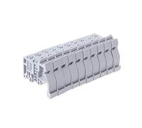 fivekim 10 Pcs Euk, Euk2 Din Rail Borniers Borniers Support de Butée Finale Ignifuge Composants Fixes et Pièces Terminal Terminal Fixe Gris