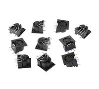 fivekim 10 Pcs, Set PCB Panel Mount Female Connector Din5 Din 5-Pin Jack Ds-5-01 Midi Connectors and Terminals