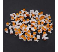 fivekim 100Pcs Uy2 K2 Connecteur Graisse Remplissage Butt Butt Line Line Terminal Connecteurs Et Bornes Jaune