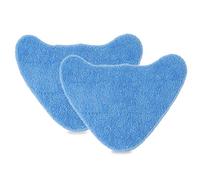 fivekim 2 Pièces Lavable Mop Pad Remplacement De Tissu De Nettoyage pour Vax Nettoyeur Vapeur Vadrouilles Vapeur Triangle Vadrouille Tissu Bleu
