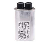 fivekim AC 2100V Four à Micro-Ondes Condensateur Haute Tension Hv 0.90Μf Remplacement Condensateurs universels à Haute Tension hyperfréquence Ton Argent,