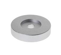 fivekim Adaptateur pour Platine Vinyle 45 Tours/Min Aluminium Argent pour 7"Vinyl Technics Série SL1200 Adaptateur pour Disque Grand Trou Argent givré