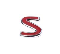 fivekim Red S Metal Emblem Badge Sticker for Infiniti Q50 Q50L Q30 Q70 Red