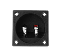 fivekim Terminal Cup Connector 270 Parts Express Double Binding Posts Twist Gold Banana Jacks Encastré Subwoofer Speaker Box Enclosure Square Speaker Junction Box Silver