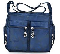 FiveloveTwo Unisex Nylon Sac Cabas Bandoulière Sacs à l'épaule Sac Portés Main Sacs Portés Dos Épaule pour Travail Voyage Scolaire Pochettes Shopper Women Men Shoulder Bag