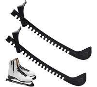 FiveMileBro 2 Pièces Protections de Patins à Glace, Protege Lame Patin a Glace, Protège-Lames de Hockey de Sport, pour Le Hockey ou Le Patinage Artistique (Noir)