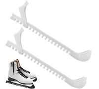 FiveMileBro 2 Pièces Protections de Patins à Glace, Protege Lame Patin a Glace, Protège-Lames de Hockey de Sport, pour Le Hockey ou Le Patinage Artistique (Blanc)