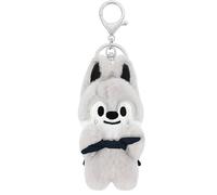FiveMileBro Stray Kids SKZoo Porte-clés magnétique en peluche, 10 cm, « ATE » avec boucle magnétique, joli sac à dos et porte-clés pour les fans de STAY, Loup.