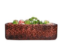 Fivepot Pot de Fleurs rectangulaire en Terre Cuite avec Trou de Drainage 28 cm