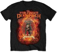Fiver Finger Death Punch Burn in Down Tee T-Shirt Mens Unisex(XX-Large)