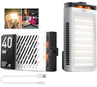 Fiveray M40 Video Light, 40W /14000 Lux Portable Camera Light, 2700-6200K, 320G Led Panel Dslr Photography Lighting[VIT695675]