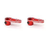 Fivetwofive 2X Bras de Direction de Servo en Aluminium 25T CNC pour TRX4 Camion à Télécommandé, Rouge
