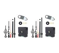 Fivetwofive 2X MéCanisme de Mouvement D'Horloge Bricolage Radiocommandé Silencieux Mode de Signal DCF Horloge avec 4 Ensembles de PièCes de RéParation de Mains de Remplacement