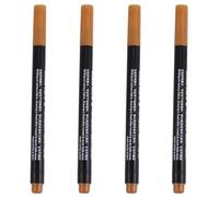 Fivetwofive 4 x Stylo Marqueur de Tissu Couleurs Permanentes pour Vêtements Textiles Bricolage T-Shirt Chaussures Marron