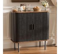 FiveWillowise Armoire de cuisine, buffet avec 2 portes coulissantes, buffet, armoire de rangement, armoire de buffet, armoire de bar pour cuisine, salle à manger, salon, 80 x 40 x 81,5 cm
