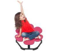 FIVMEN Carrousel Chaise pivotante pour autisme enfants Entraînement coordination physique et équilibre sensoriel Tabouret pivotant pour enfants à partir de 3 à 9 ans Rouge rose