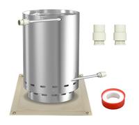 FIVMEN Chauffage de piscine avec feu - En acier inoxydable - Avec spirale chauffante et raccords de 32/38 mm - Pour piscine