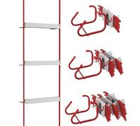 FIVMEN Échelle en corde ignifuge de 4,5 m - Échelle de secours pour 2 étages - Avec crochet rétractable - Charge maximale : 450 kg