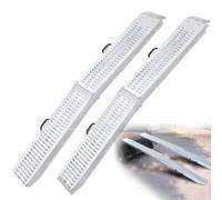 FIVMEN Lot de 2 rampes de chargement pliables pour voiture, capacité de charge 400 kg, rampe de chargement pour moto, remorque, tondeuse à gazon