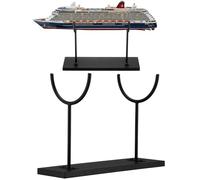 Fiwochic Grand présentoir en métal en forme de U pour sculptures, objets d'art, collections, produits, musée, maison, bureau, table de rangement