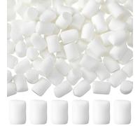 Fiwochic Lot de 100 mini guimauves blanches en vrac, décorations en forme de guimauve blanches, petites breloques mignonnes kawaii pour loisirs créatifs, fabrication de cadeaux (résine, 1,5 cm)