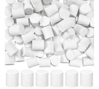 Fiwochic Lot de 100 mini guimauves blanches en vrac, décorations en vrac, petites breloques mignonnes kawaii artificielles à dos plat pour loisirs créatifs, fabrication de cadeaux, 1.18 Inch, Mousse
