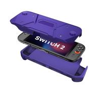 FIWWAT Coque de Protection pour Nintendo Switch 2, Coque Avant en PC Rigide + Coque arrière en TPU Souple, Anti-Rayures, Prise en Main Ergonomique, Compatible avec la Nouvelle Switch 2 2025 - Violet
