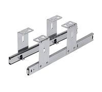 FIX&EASY Coulisses de clavier souris bureau pour plateau et tiroir coulissante, glissières roulement à billes 300mm galvanisé avec verrouillage p. station d'accueil, ordinateur portable et keyboard
