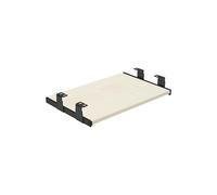 FIX&EASY Support coulissant Up&Down pour clavier ordinateur souris avec tablette tiroir 390X300mm érable décor, rails réglable en hauteur noir glissières 300mm avec verrouillage pour Laptop
