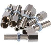 Fix-Nippel Vis de réglage M6 x 34 mm, 10 pièces, non fendues, pour câble de 3 mm, Ø de la prise de traction 7 mm