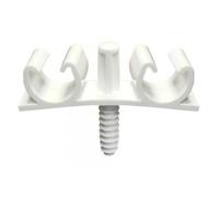 Fix Ring plomberie double 22-26 mm blanc par 40 ING FIXATIONS